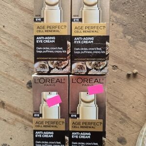 4 L'Oreal Age Perfect Cell Renewal Anti-Aging Eye Cream - Gold